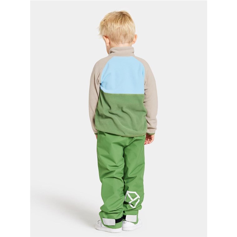 Didriksons Monte Kids Half Button 4 Algae Green