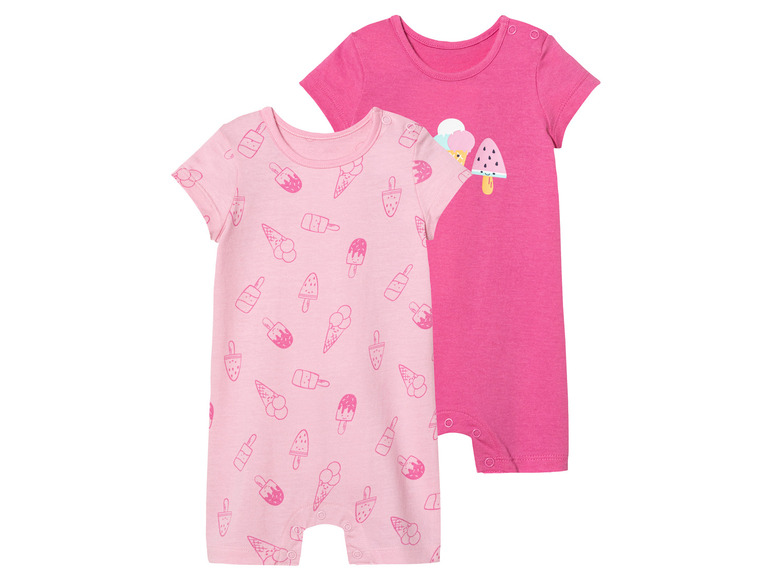 2 baby playsuits