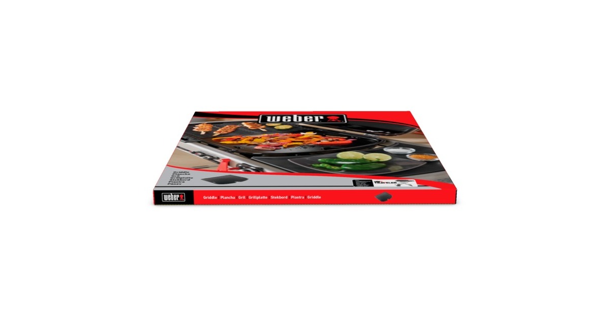 WeberBakplaat - Weber Traveler barbecue grillplaat  (Antraciet)