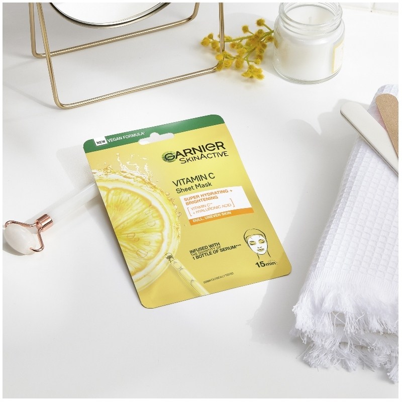 Garnier Skinactive Vitamin C Tissue Mask 1 Piece