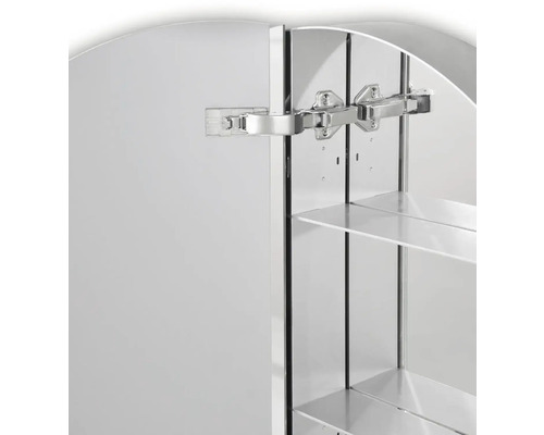 LED spiegelkast DSK Zilveren Ring Ø 60 cm zilver IP 24