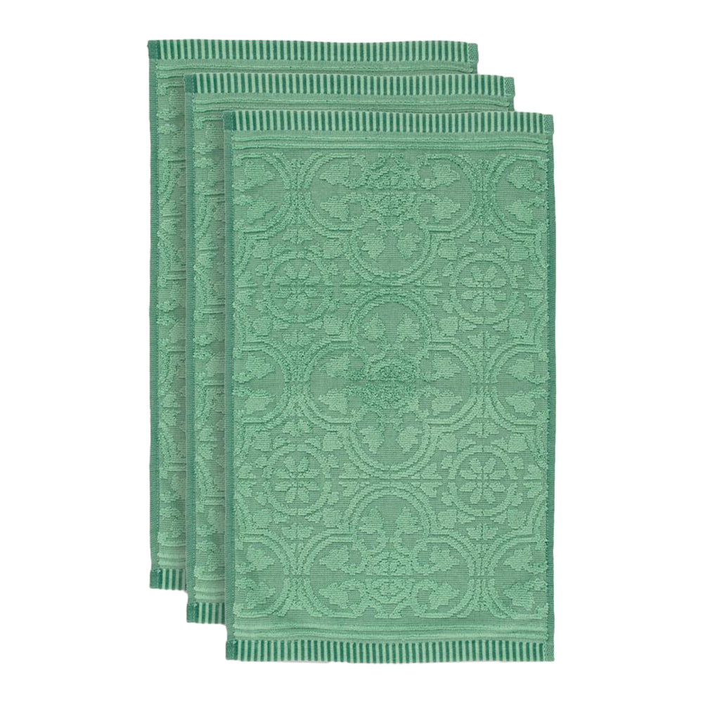 Pip Studio Tile de Pip Gastendoek 30 x 50 cm - Set van 3 - Groen