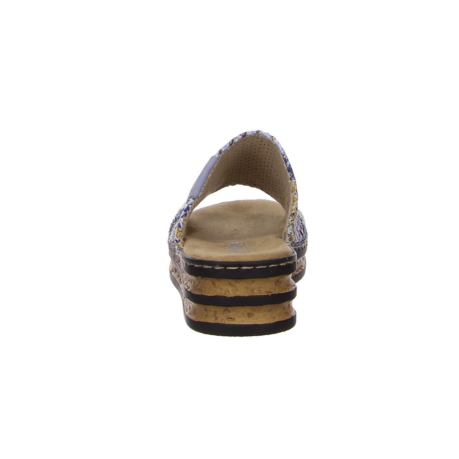Rieker Pantolette bunt blau