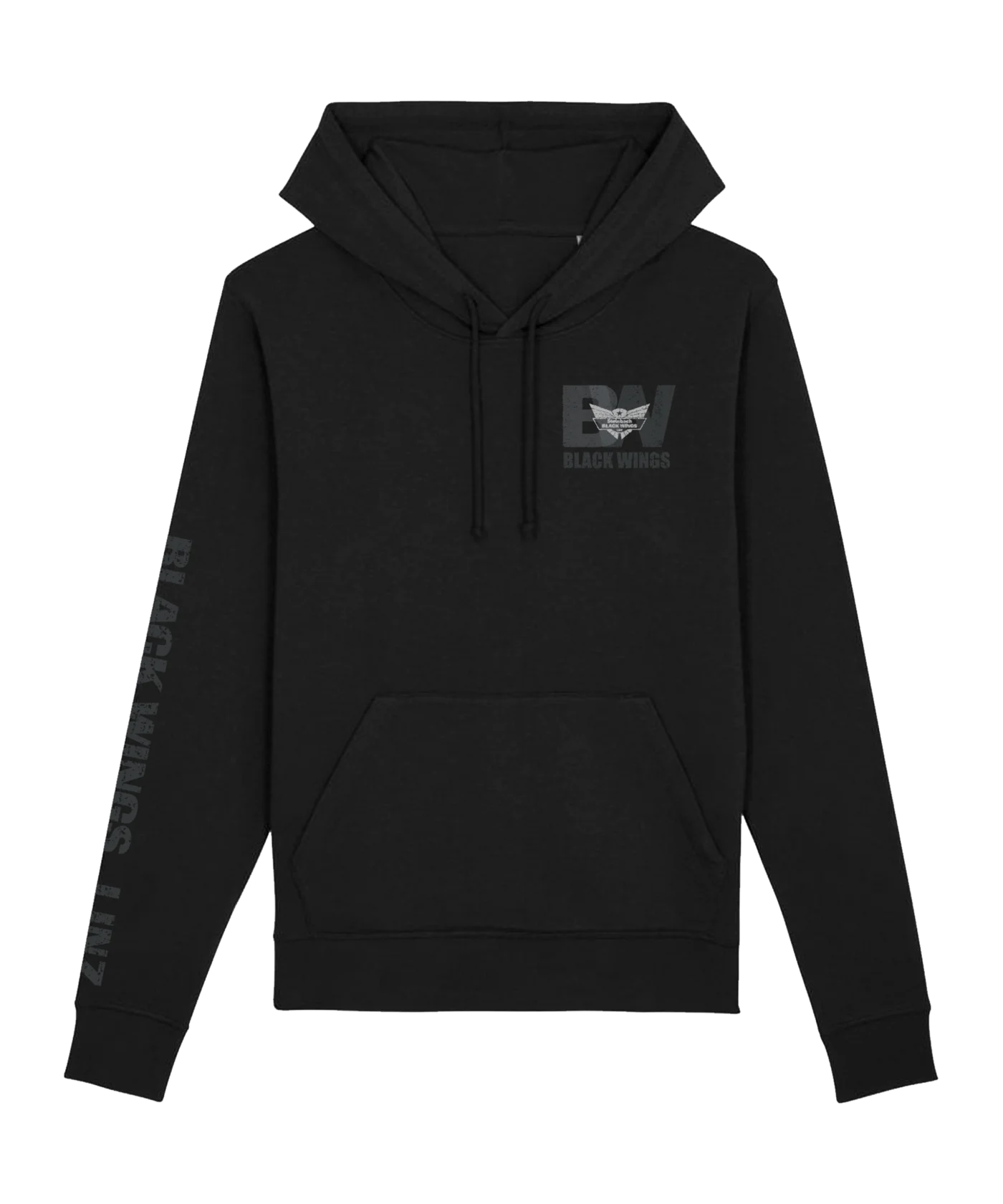 Black Wings Classic Hoody Schwarz