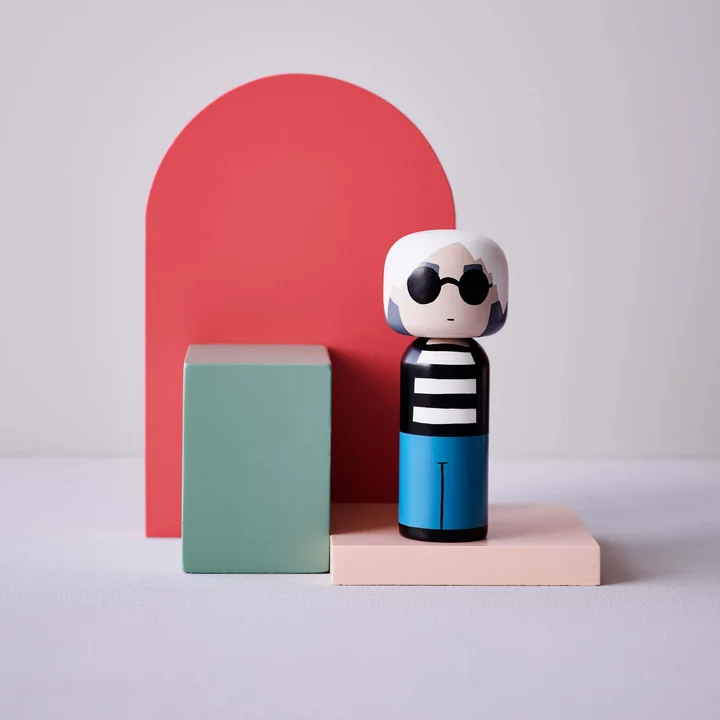 Lucie Kaas - Sketch Inc. Holzfigur H 15 cm, Basquiat - three - point - crown