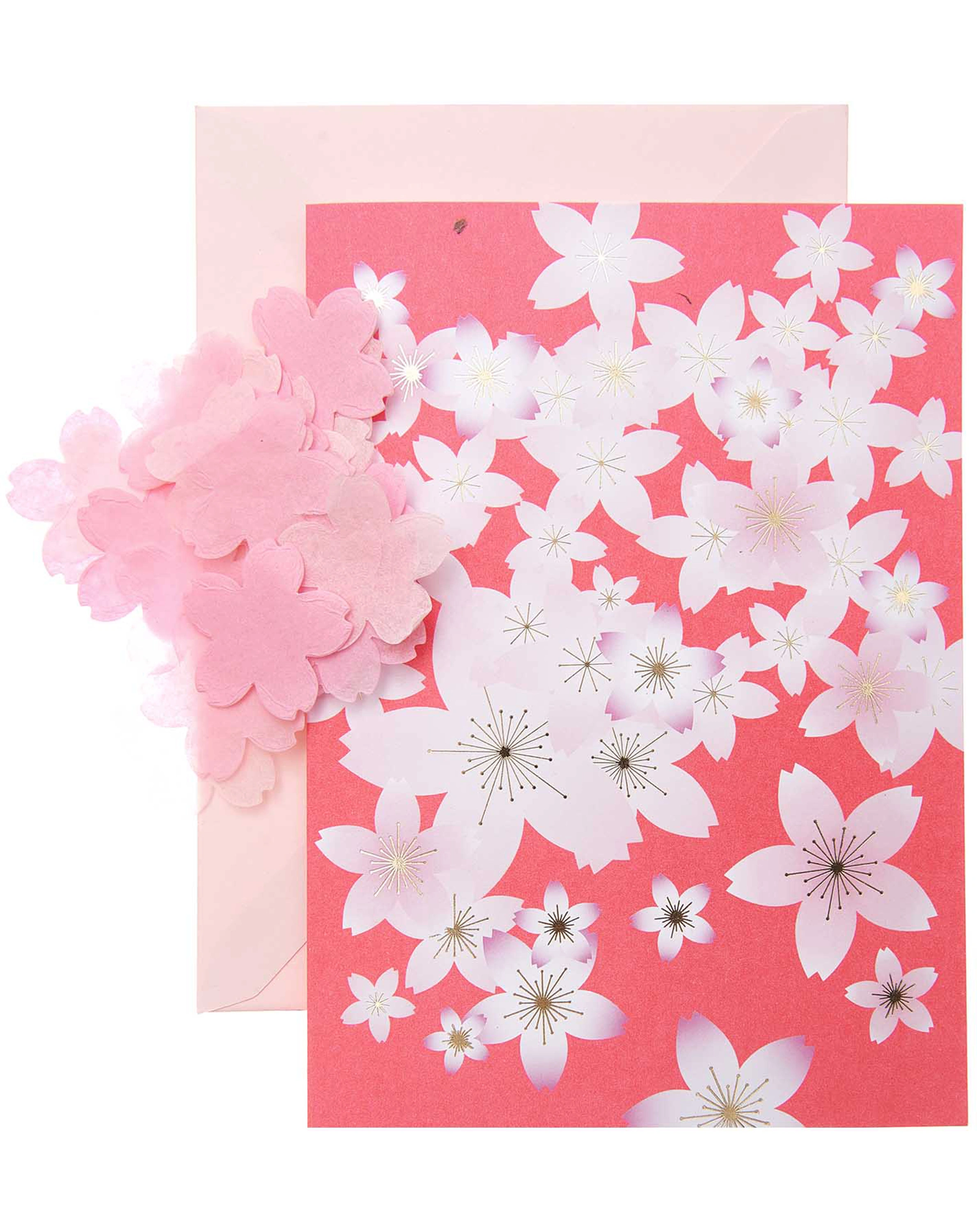 Grußkartenset DIY SAKURA SAKURA 4-teilig in rot