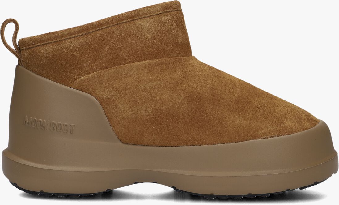 cognac moon boot enkelboots mb luna low boot suede