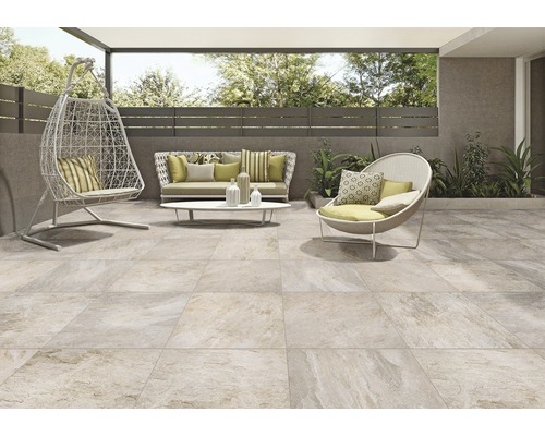 FLAIRSTONE porseleinen terrastegel Maan gerectificeerde rand 60 x 60 x 2 cm