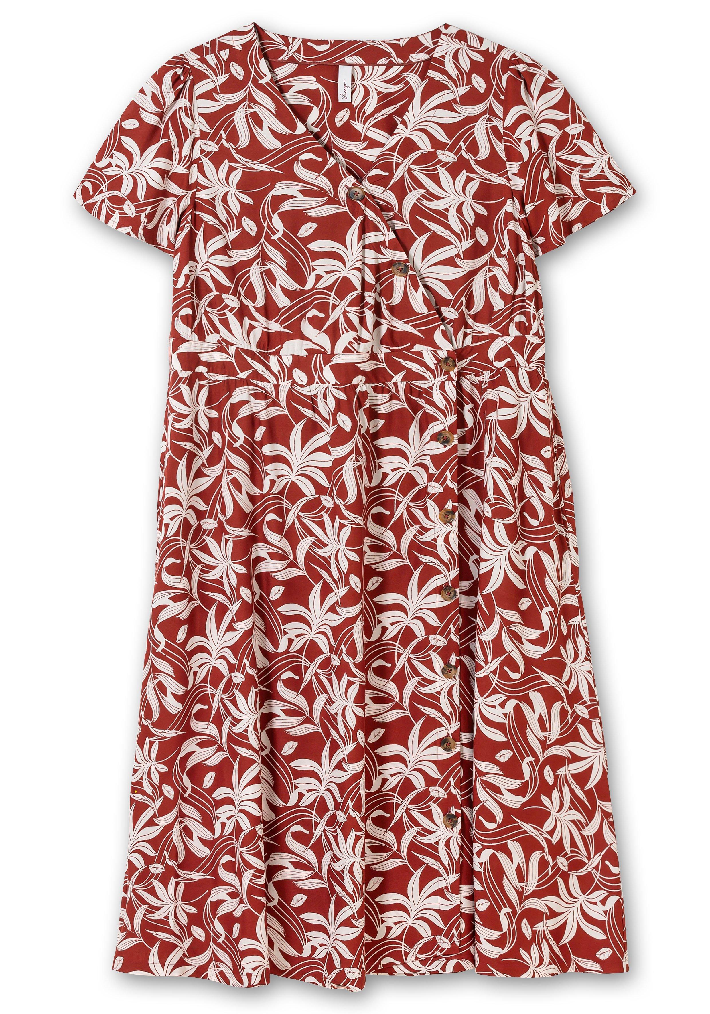 Maxikleid mit Blumen-Alloverprint