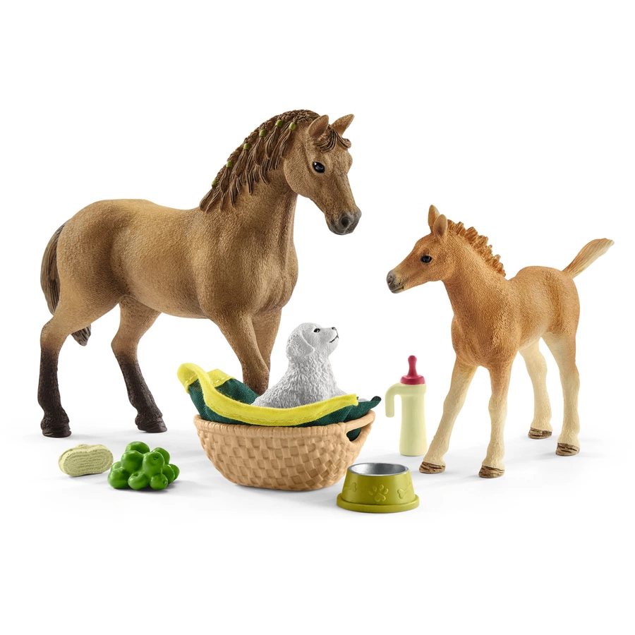 schleich® Sarahs Tierbaby-Pflege 42432