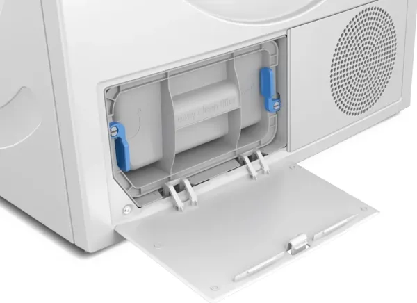 Bosch Serie 6 WQG242AISN, Fritstående, Front-læsning, Varmepumpe, Hvid, Knapper, Dreje, Højre