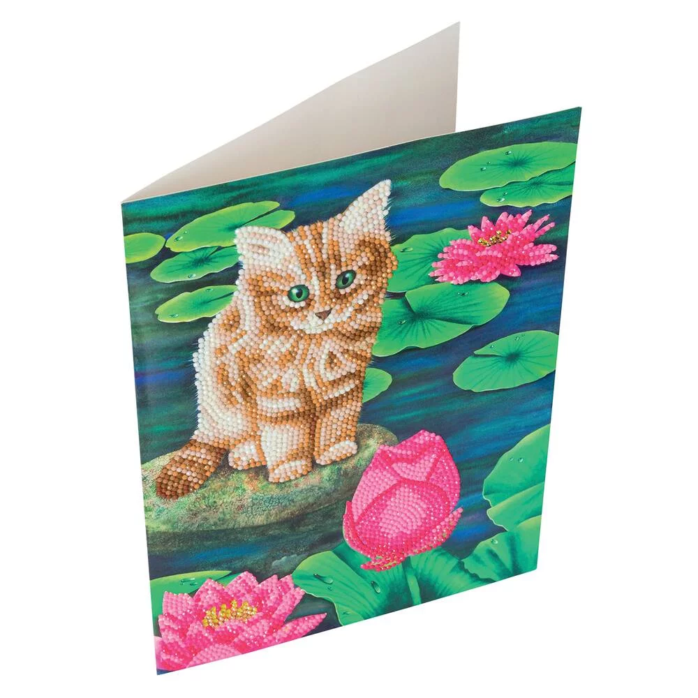 CRYSTAL ART KIT CARTE BRODERIE DIAMANT 21 X 29 CM CHATON