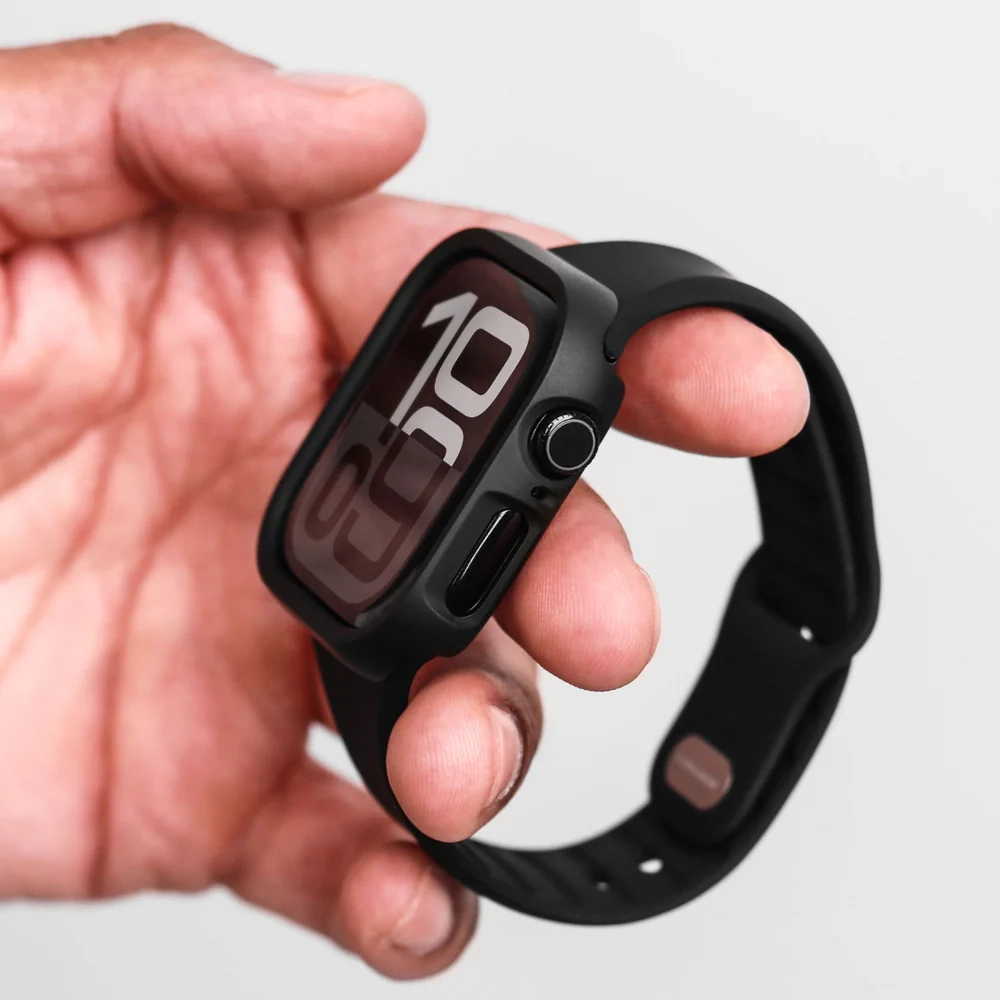 Apple Watch Series 11 (42mm) Bumper Case Hülle Recycelt (WPC00021) - Schwarz