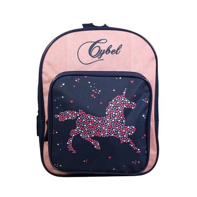 Sac à dos maternelle Cybel - 1 compartiment - bleu/velours - Bagtrotter