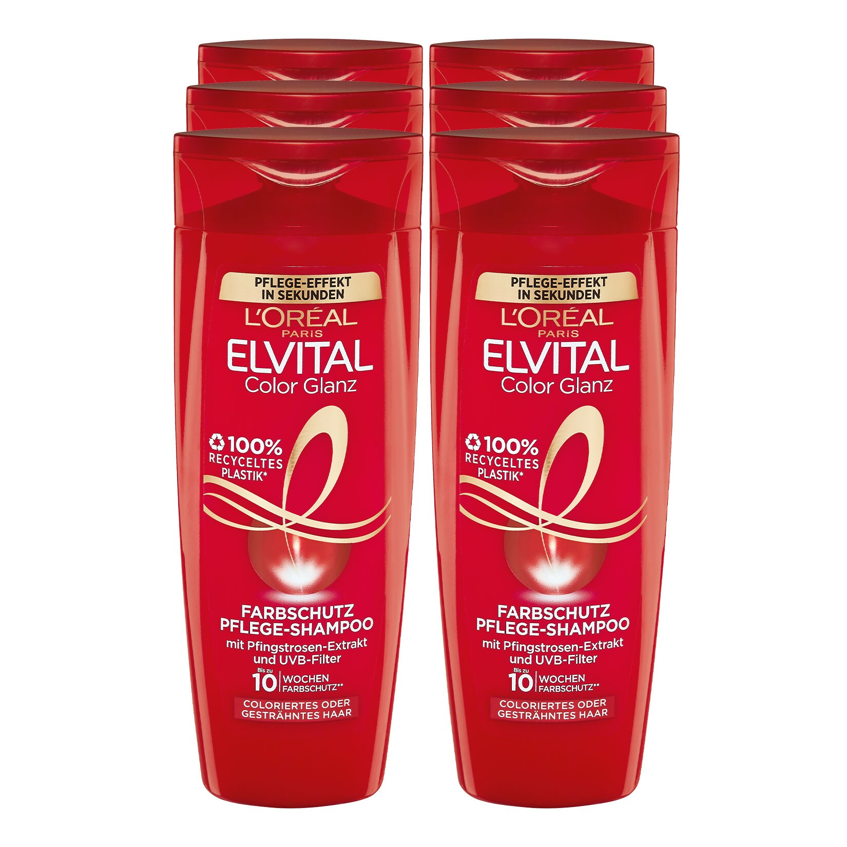 L'Oreal Elvital Shampoo Color 300 ml, 6er Pack