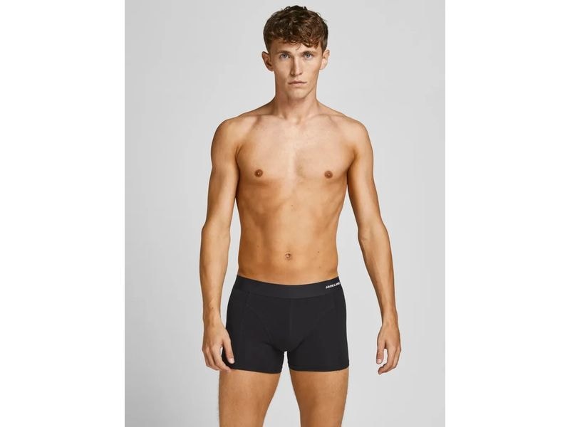 JACK&JONES Unterhosen Herren, 3-er Pack, Schwarz, L Kurze Boxershorts
