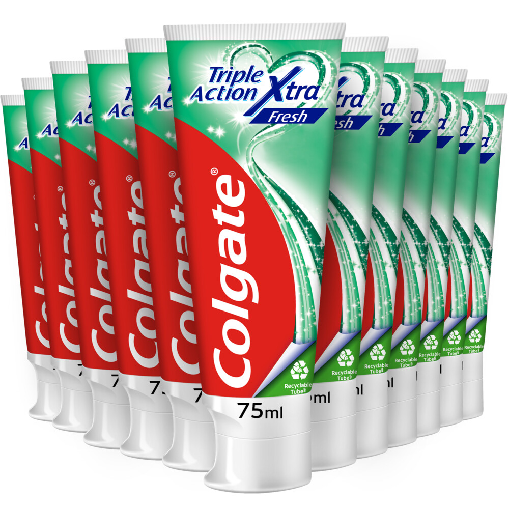 12x Colgate Tandpasta Triple Action Xtra Fresh75 ml
