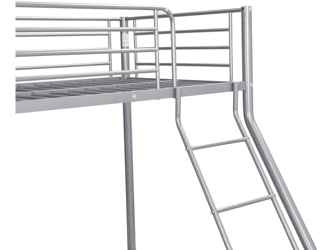 Lits superposés ELEVATIO IV - 90 et 140 x 190 cm - Acier - Argent