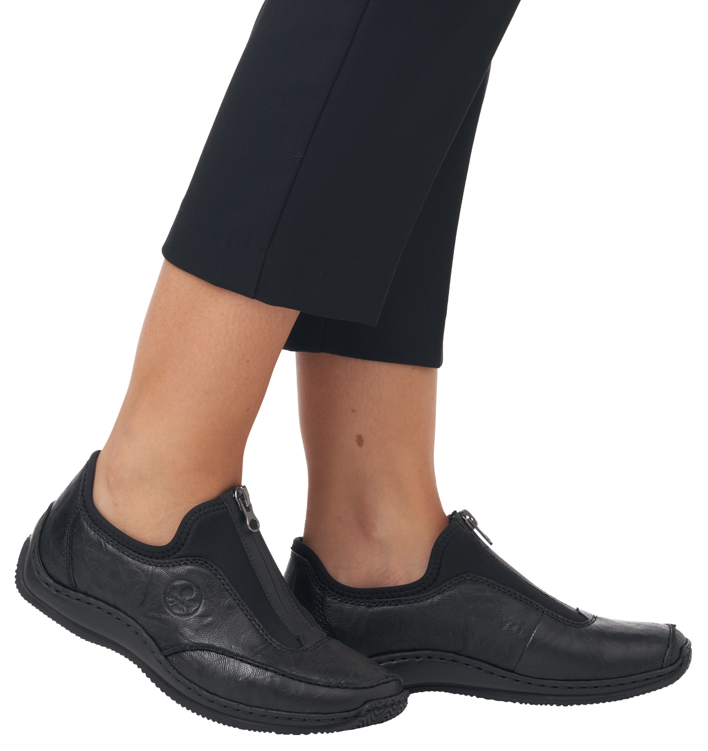 Rieker Slipper  Halbschuh, Freizeitschuh mit Reissverschluss für einfacheres Schlupfen