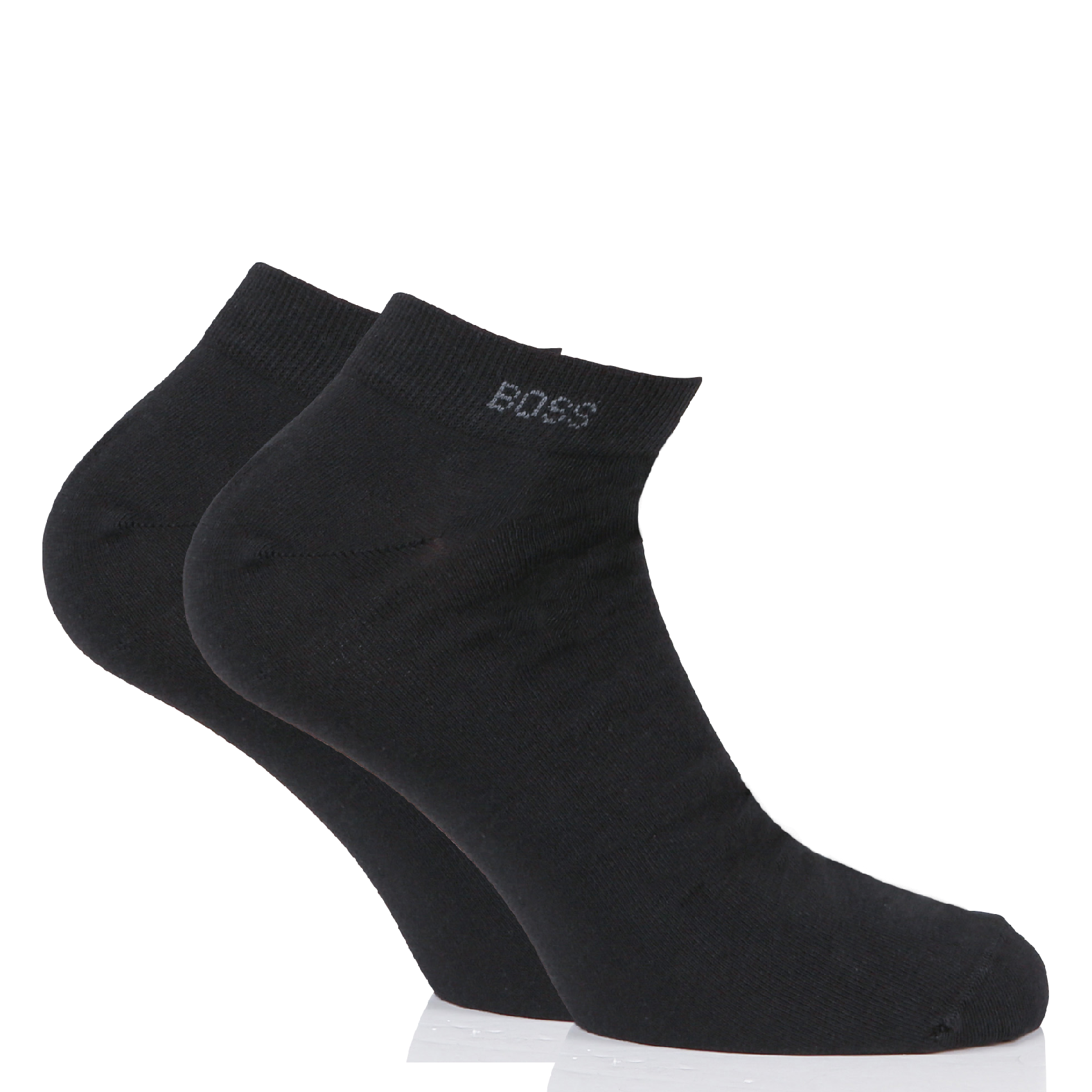 Lot de 2 paires de chaussettes en coton mélangé| Noir
