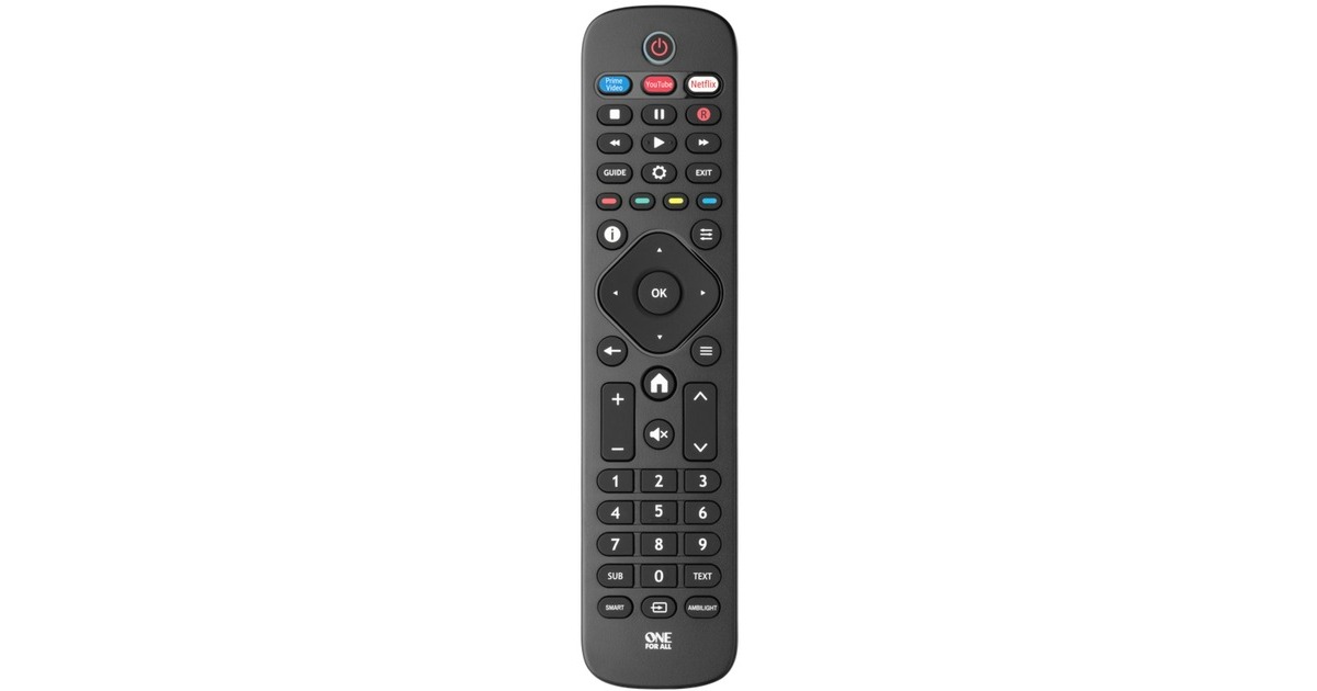 One for allURC4913 Philips TV afstandsbediening  (Zwart)