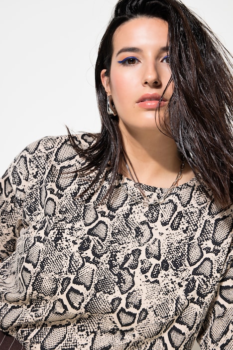 T-Shirt, oversized, Snake-Print