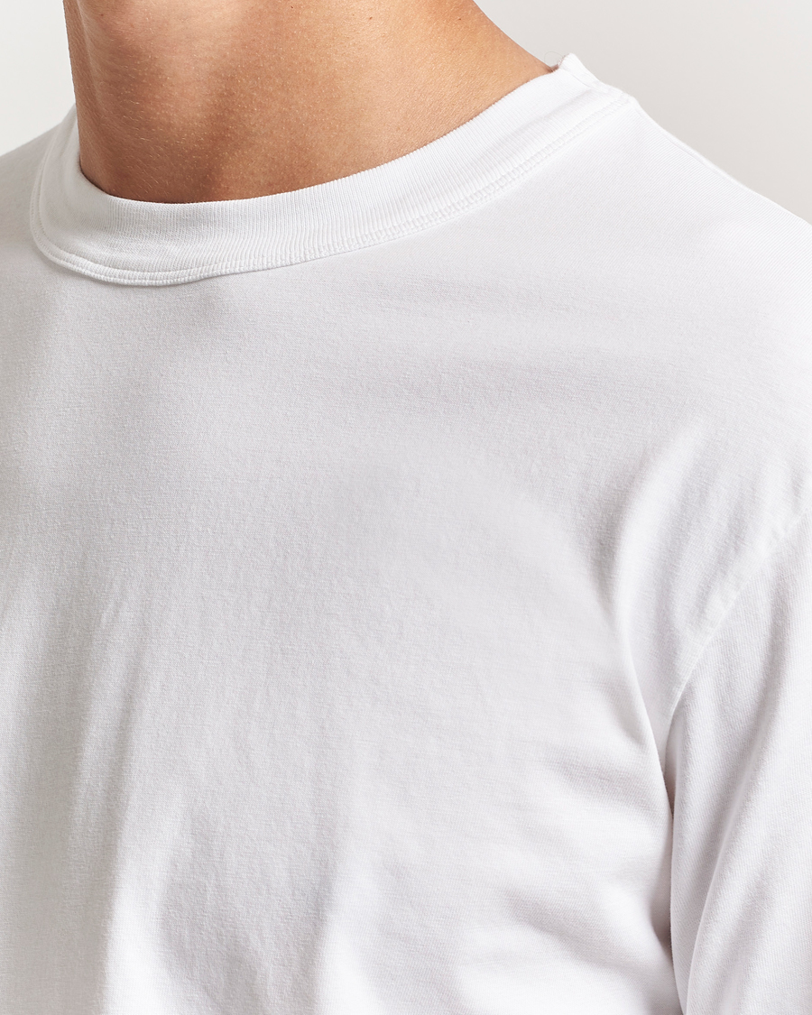 Tekla Organic Cotton Long Sleeve T-Shirt White