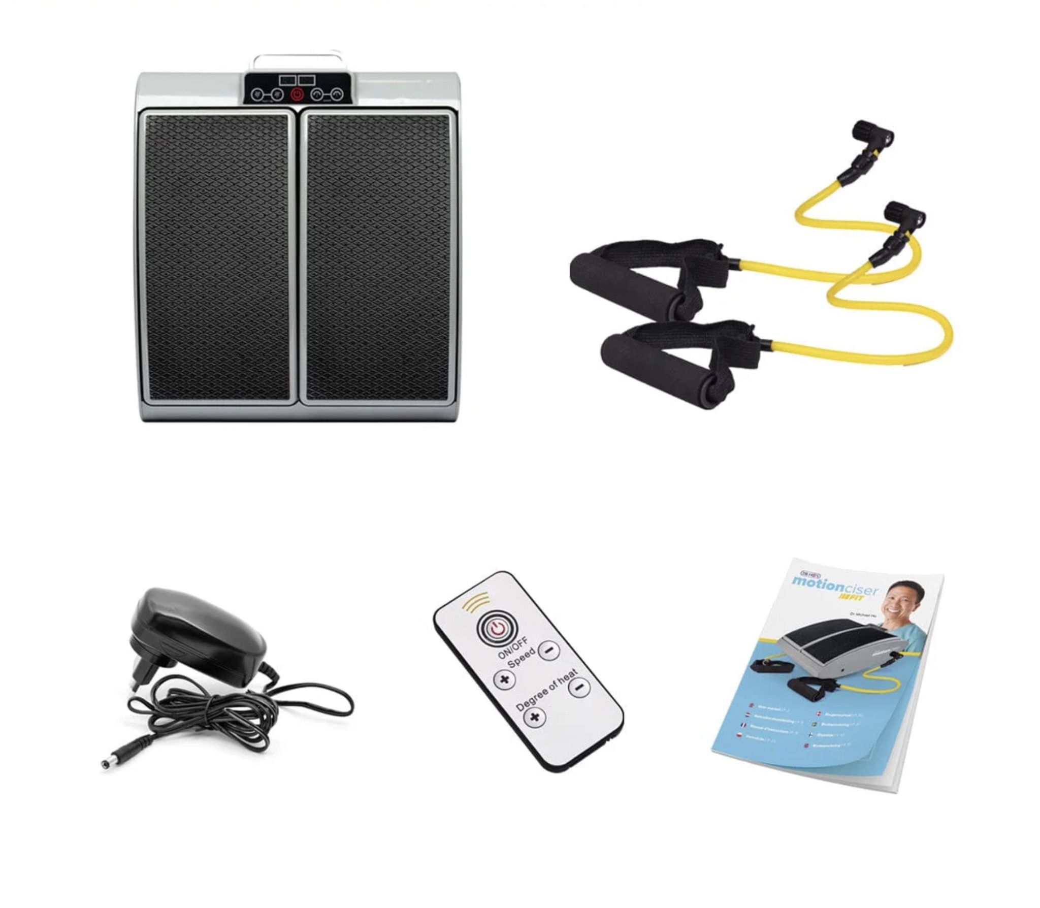 DR-HO'S MotionCiser FIT, Fußmassagegerät mit Wärmefunktion und Fernbedienung, inkl. Widerstandsband