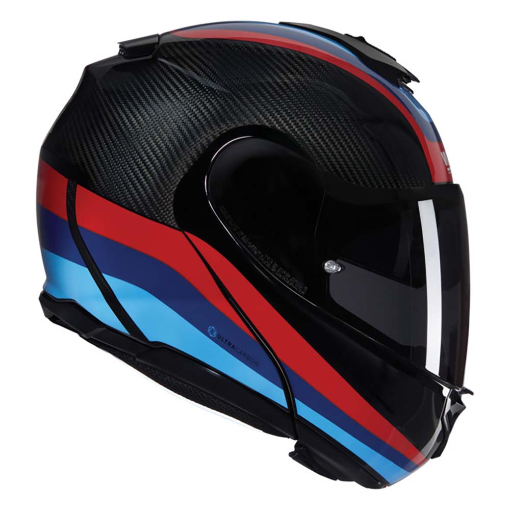 Nolan - Casque X-1005 Ultra Carbon Gran Tour Carbone / Bleu / Rouge / Turquoise / Brillant