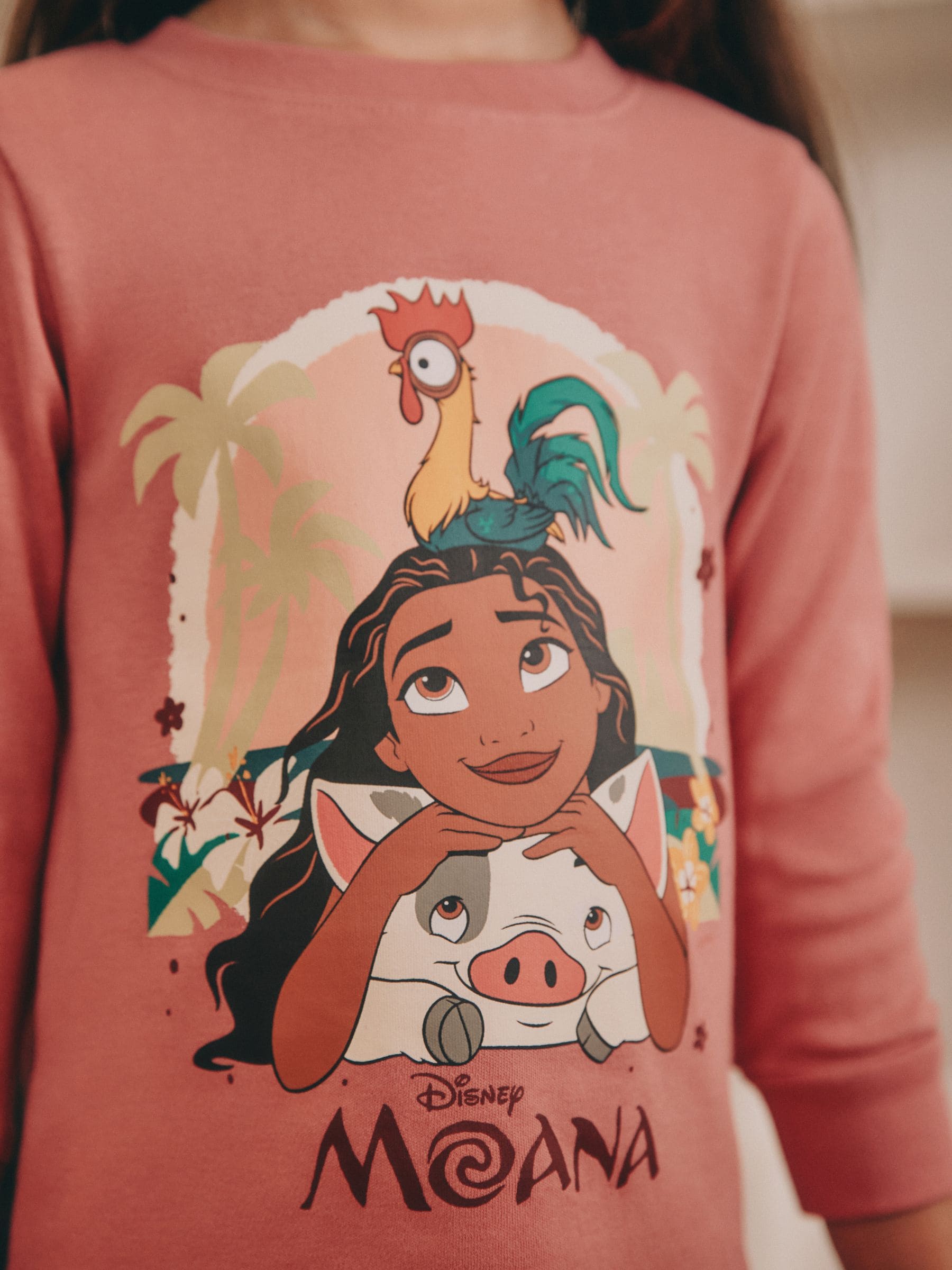 Rood/ecru - Moana Snuggle Pyjamas 2 Pack (9mths-10yrs)