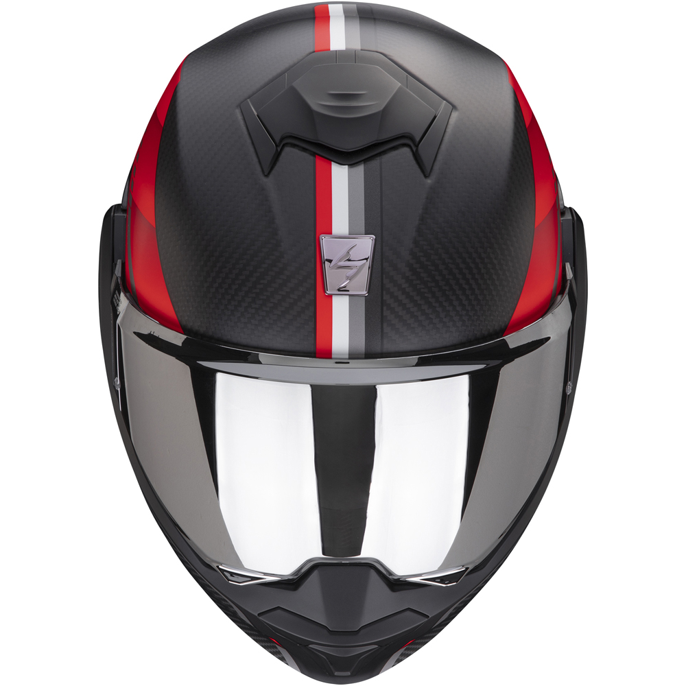 Scorpion - Casque Exo-Tech Evo Carbon Genus Noir Mat / Rouge