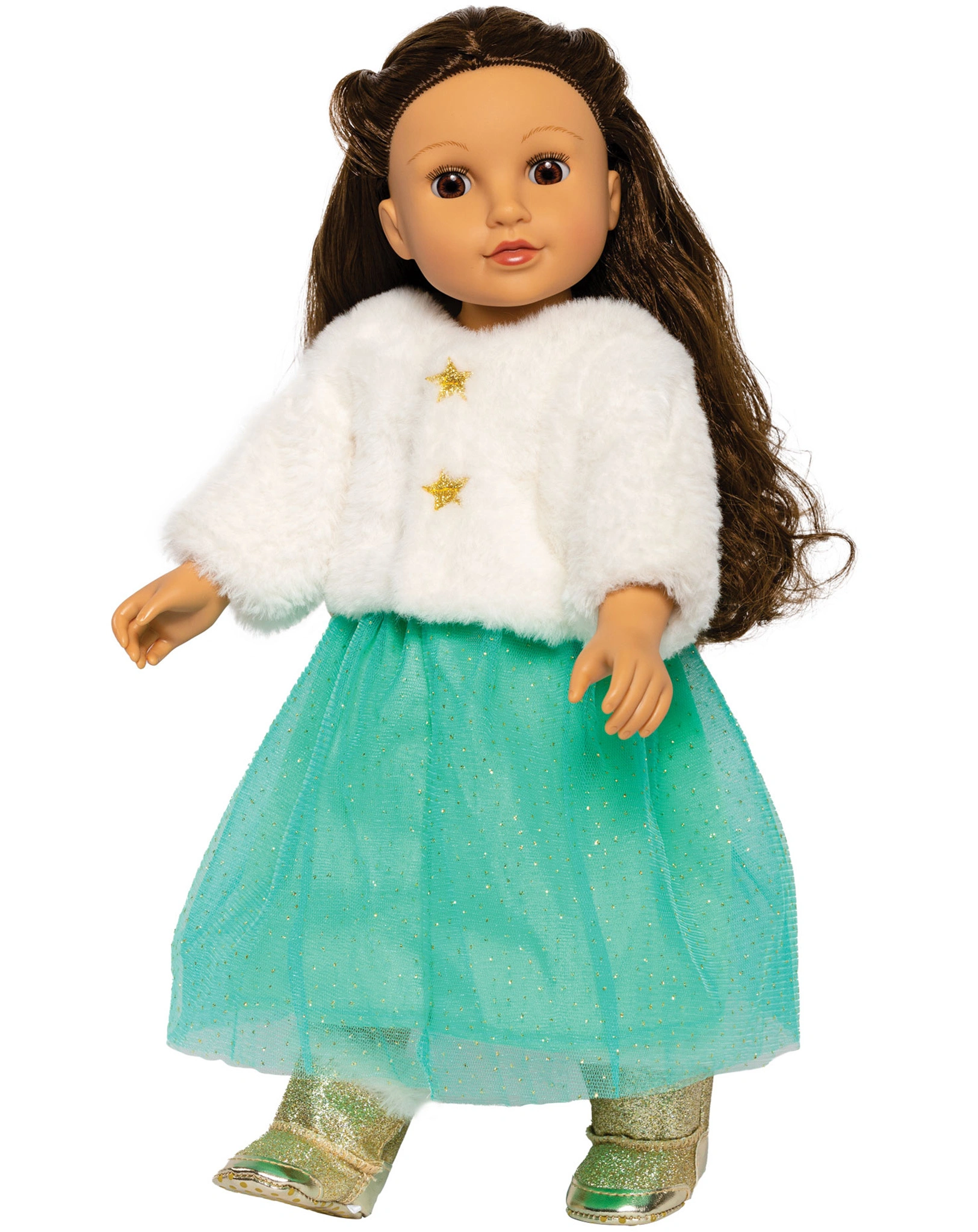 Puppen-Plüschjacke YUKI mit Tüllrock (35-45cm)