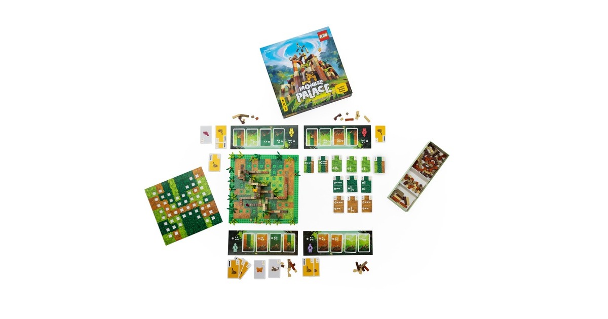 AsmodeeLEGO® Monkey Palace Bordspel  (Frans / Nederlands, 2 - 4 spelers, 45 minuten, Vanaf 10 jaar)