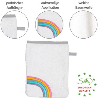 Smithy Frottier-Set WOLKE 3-teilig weiß
