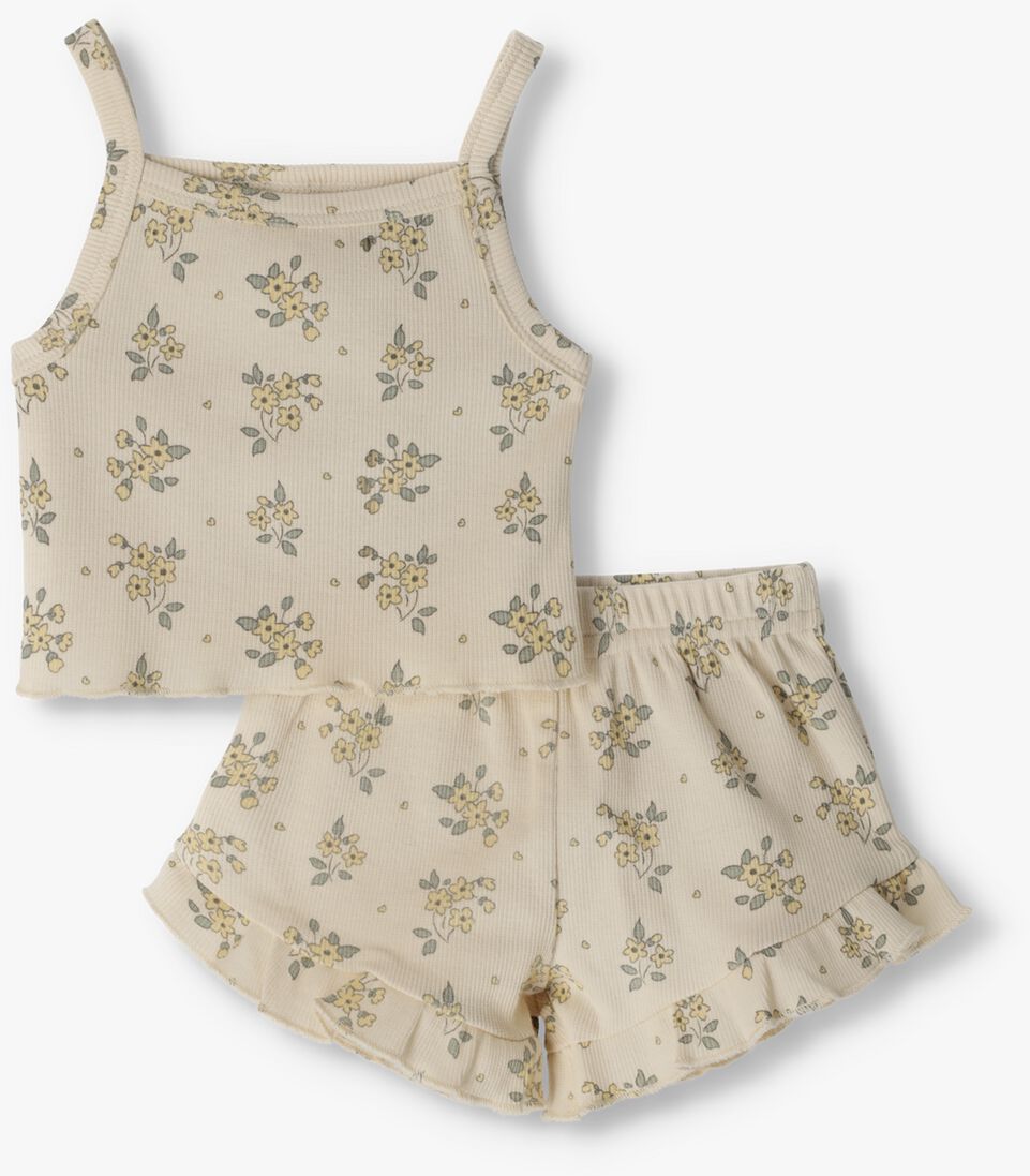 QUINCY MAE beige quincy mae  evie tank and shortie set