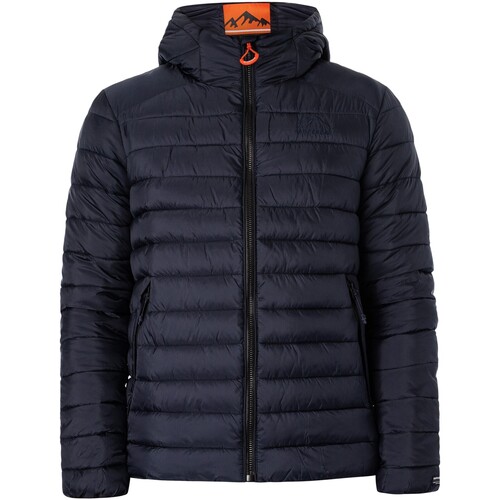 Superdry - Chaqueta Acolchada Deportiva Fuji Con Capucha Azul