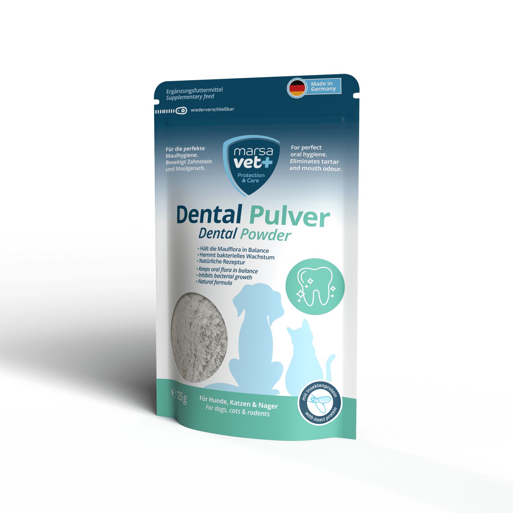 Marsavet Dental Zahnpulver für Hunde- 125 g