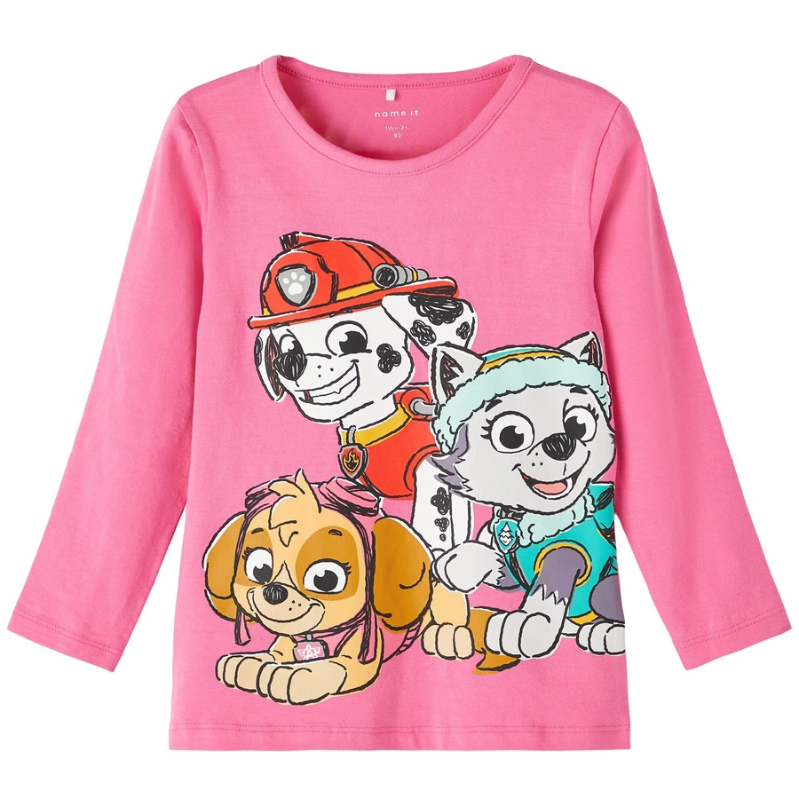 name it Langarmshirt Paw Patrol Nmfosina Sangria Sunset