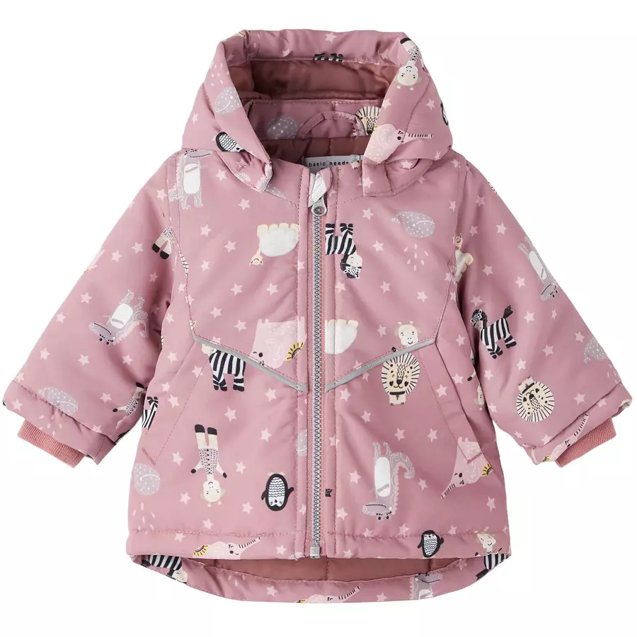 name it Outdoorjacke Nbfmaxi Zoo Nostalgia Rose