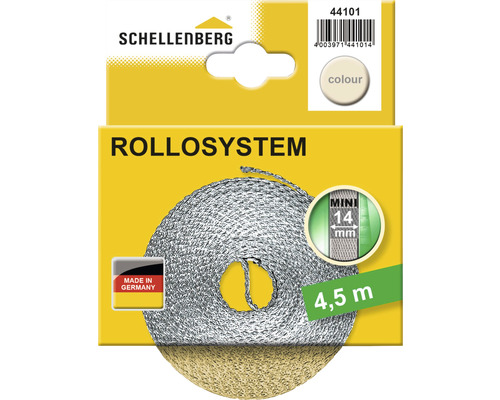 Rolluikband Mini Schellenberg 44101, 14mm/4,5m, beige