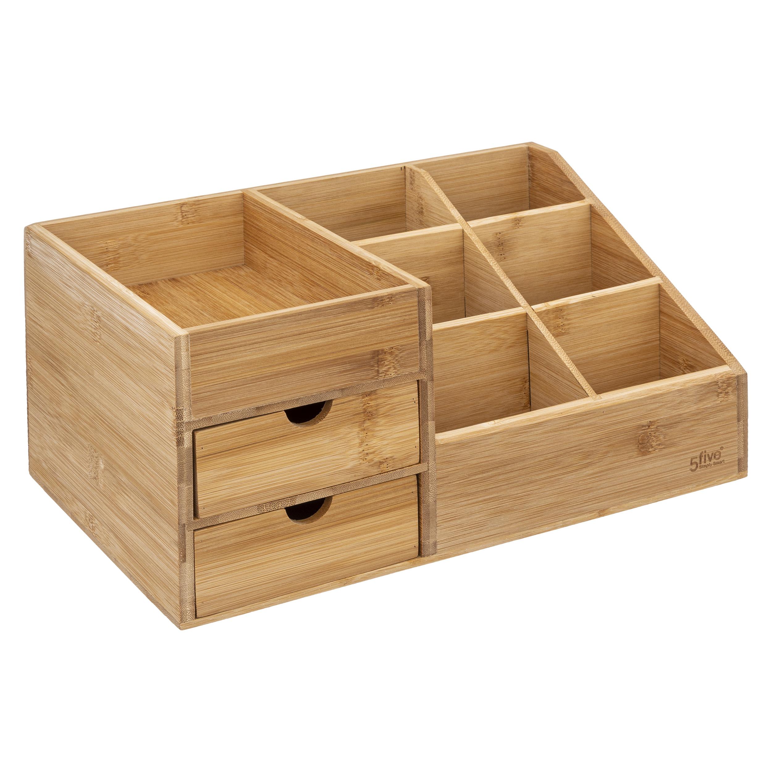 ORGANISEUR 2 TIROIRS BAMBOU