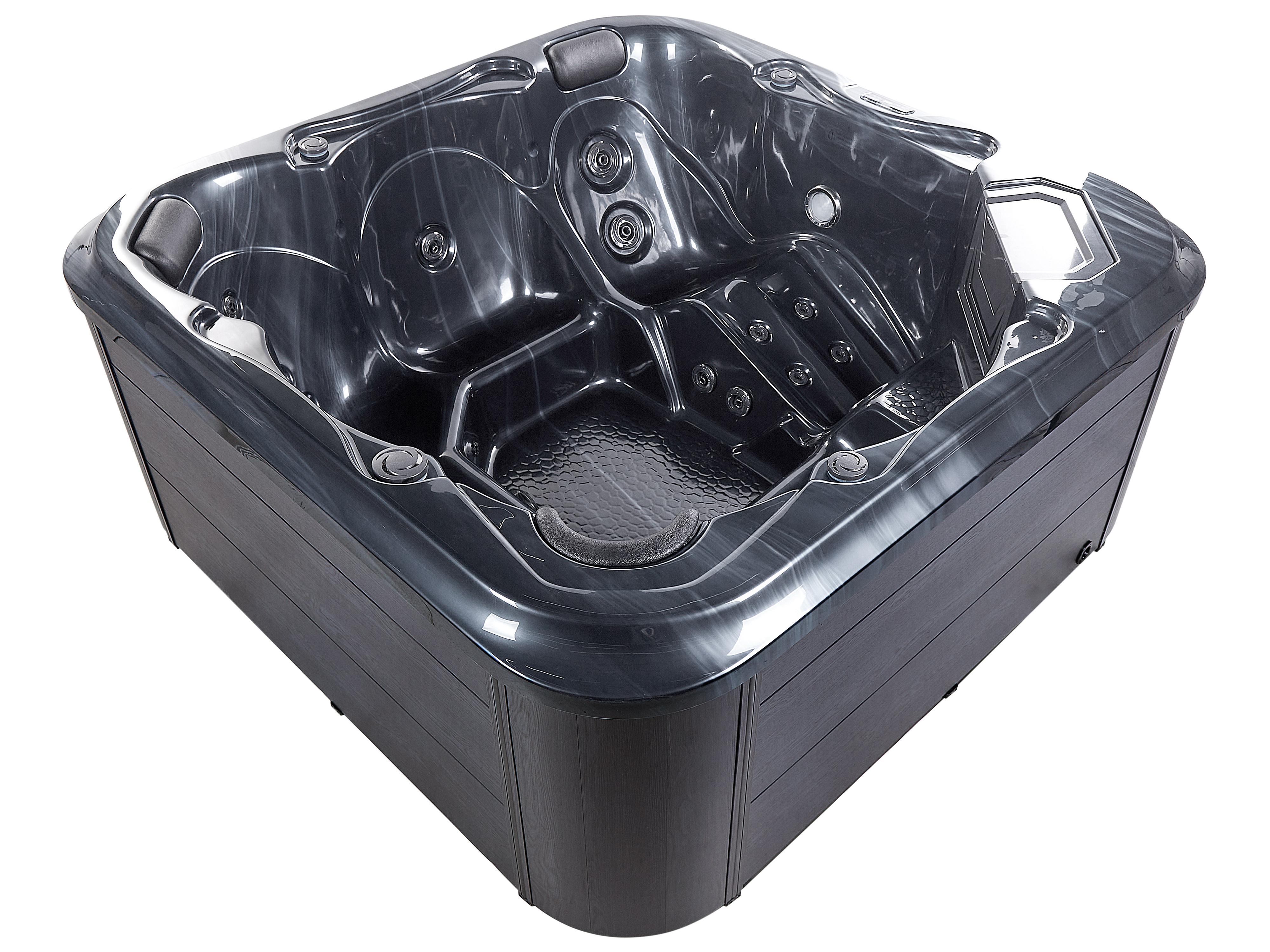 Buiten hottub met LED TULAROSA Grafietgrijs