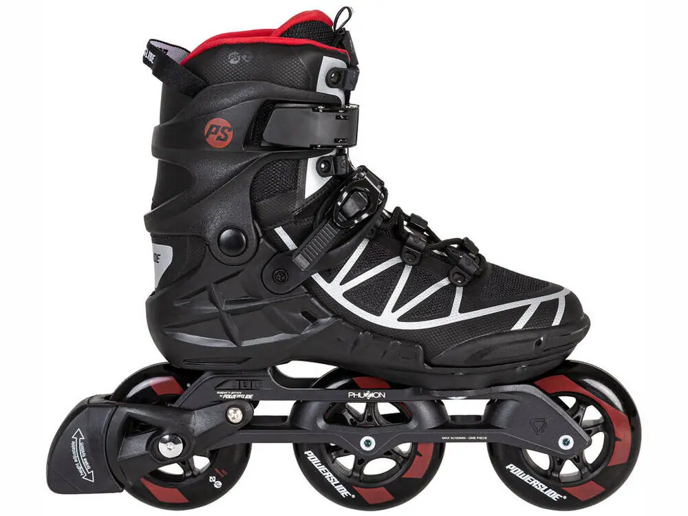 Powerslide Phuzion Argon Scarlet 100 Inline Rulleskøjter - Herre Inliners