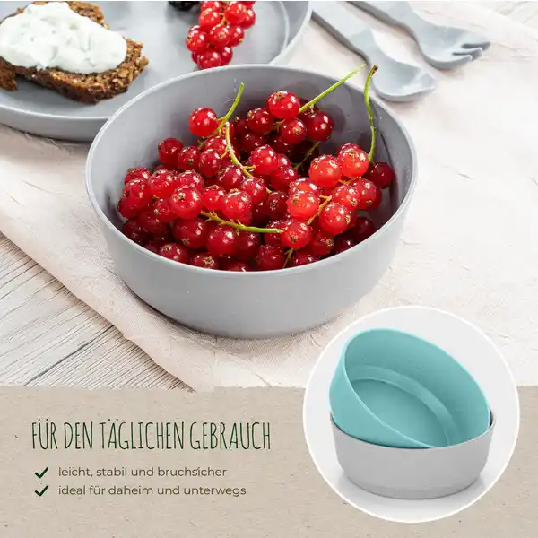 Growing Schale 2er Set blau / grau