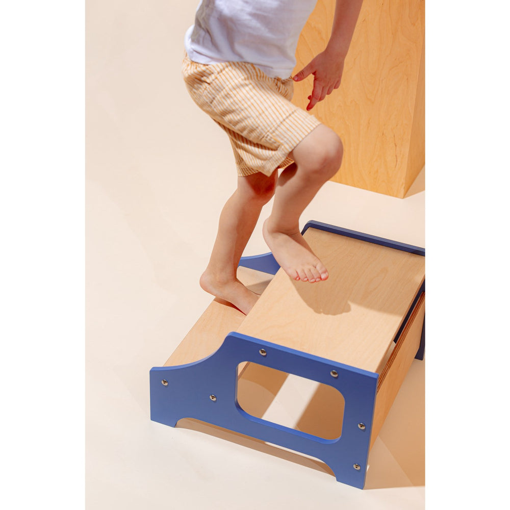 Køb Duck Woodworks Step Stool Blue