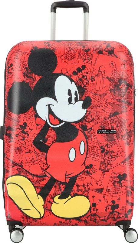 American Tourister - Wavebreaker Disney - Trolley - Rood - 4 Wielen