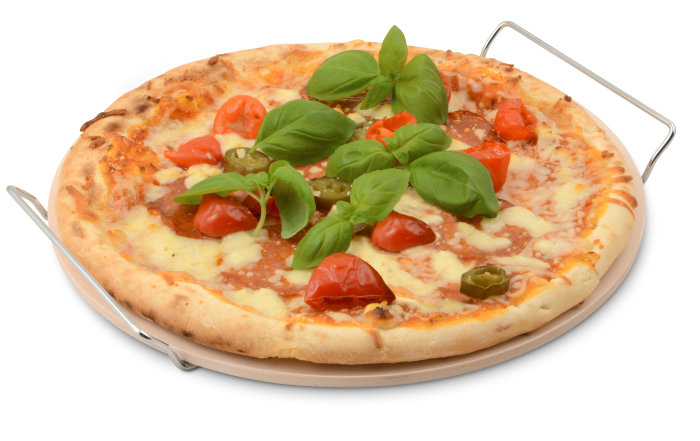 Pizzasten Ø38 cm med alubageplade - Grillexpert