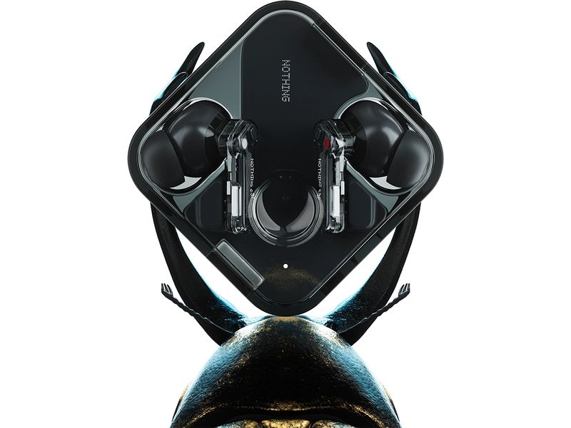 Nothing Ear Wireless In-Ear-Kopfhörer Ear 3.Gen. Schwarz Transparente In-Ear-Kopfhörer mit aktiver Geräuschunterdrückung