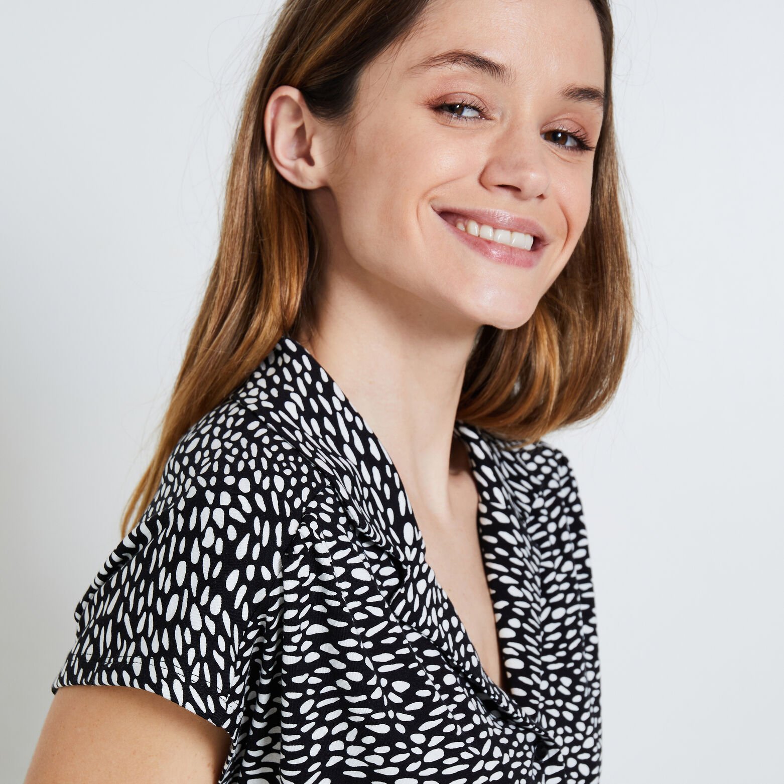 Tshirt col tailleur femme