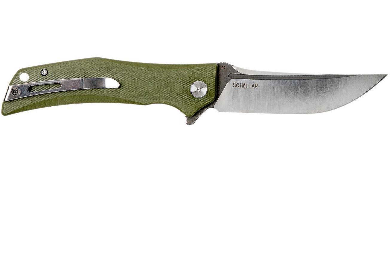 Bestech Scimitar Green G10 BG05B-2 zakmes